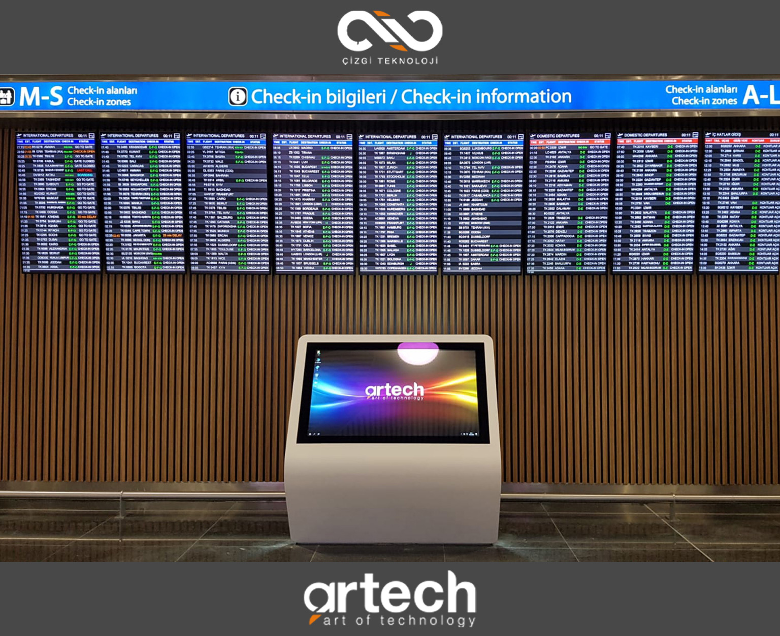 İstanbul Havalimanı'nın Dijital Dönüşümüne Artech Digital Signage ve Kiosk Çözümlerimizle Destek Veriyoruz