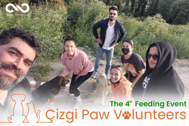 Çizgi Teknoloji Paw Volunteers- 4th Feeding Event for Our Furry Friends