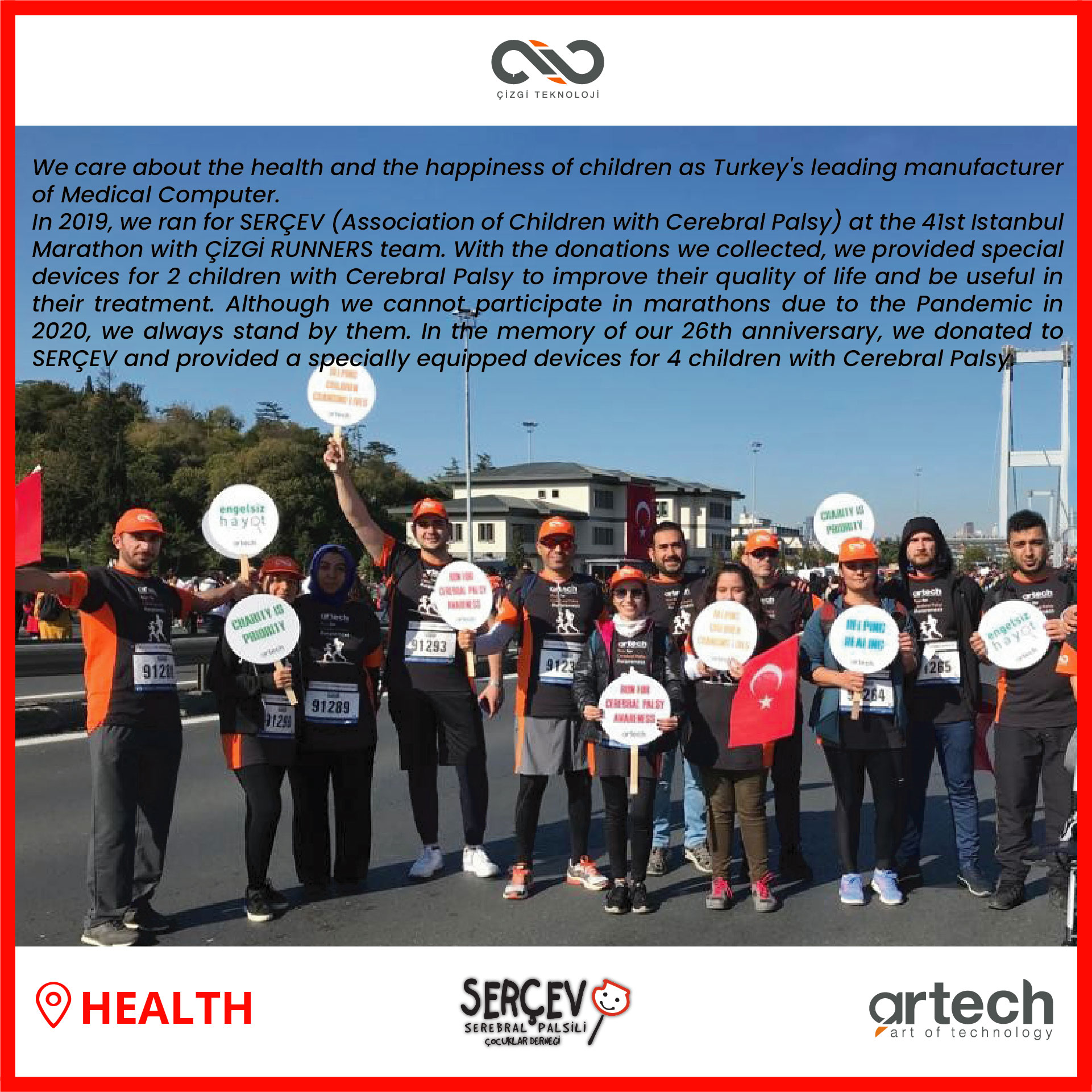 For 26th Anniversary, We Donated A Specially Equipped Devices For 4 Children With Cerebral Palsy.